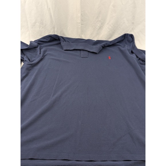 Vintage Polo Ralph Lauren Long Sleeve‎ Polo Shirt Size 4XLT 4XL Tall Blue Collar - Picture 5 of 9